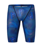 Men's Endurance+ Digital Print V-Cut Jammer - Antracite & Deep Sapphire