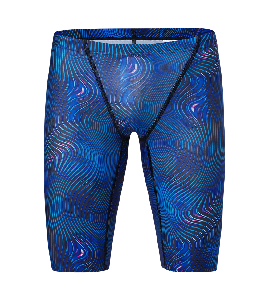 Men's Endurance+ Digital Print V-Cut Jammer - Antracite & Deep Sapphire