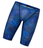 Men's Endurance+ Digital Print V-Cut Jammer - Antracite & Deep Sapphire