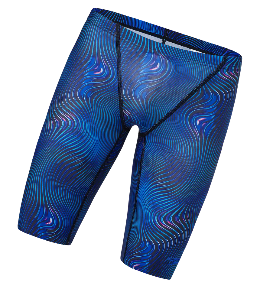 Men's Endurance+ Digital Print V-Cut Jammer - Antracite & Deep Sapphire