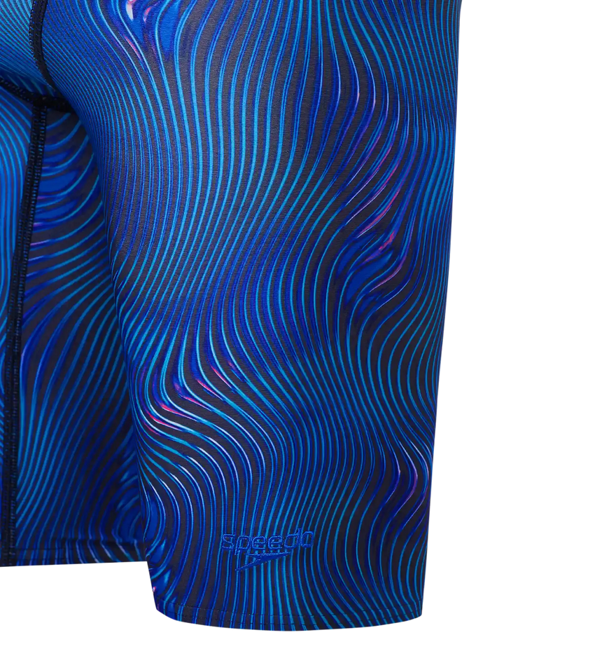 Men's Endurance+ Digital Print V-Cut Jammer - Antracite & Deep Sapphire