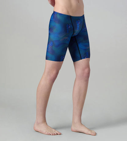 Men's Endurance+ Digital Print V-Cut Jammer - Antracite & Deep Sapphire
