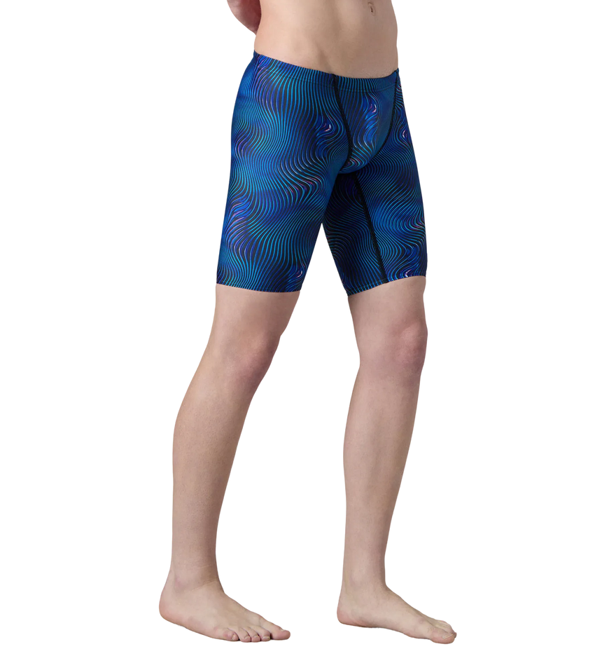 Men's Endurance+ Digital Print V-Cut Jammer - Antracite & Deep Sapphire
