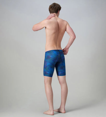 Men's Endurance+ Digital Print V-Cut Jammer - Antracite & Deep Sapphire