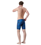 Men's Endurance+ Digital Print V-Cut Jammer - Antracite & Deep Sapphire