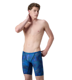 Men's Endurance+ Digital Print V-Cut Jammer - Antracite & Deep Sapphire