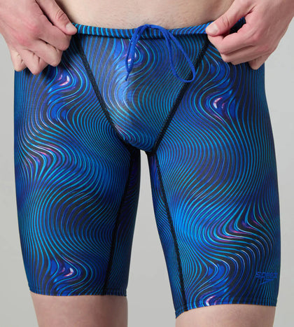 Men's Endurance+ Digital Print V-Cut Jammer - Antracite & Deep Sapphire