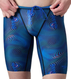 Men's Endurance+ Digital Print V-Cut Jammer - Antracite & Deep Sapphire