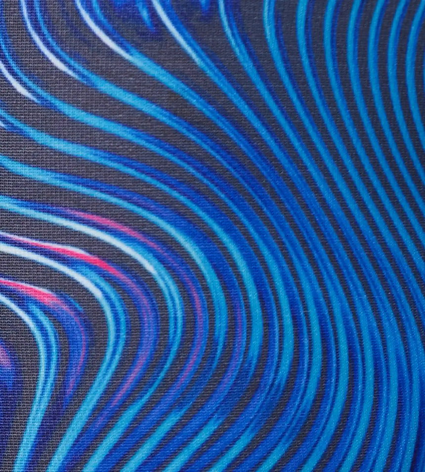 Men's Endurance+ Digital Print V-Cut Jammer - Antracite & Deep Sapphire