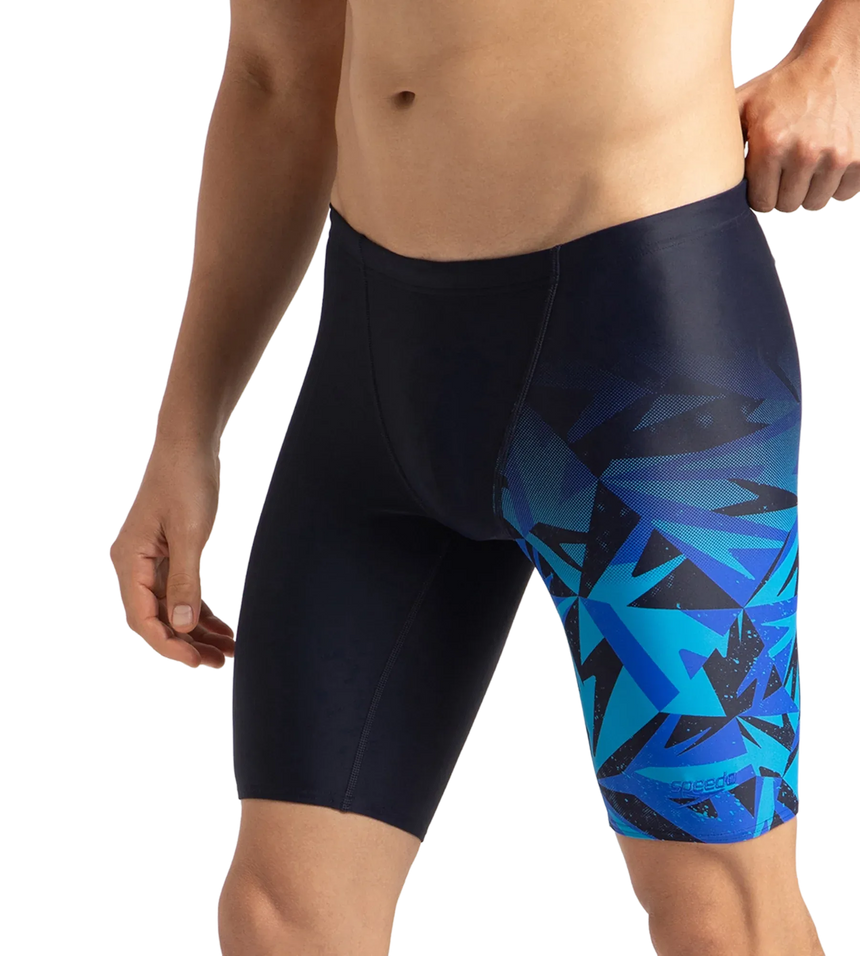 Men's Endurance 10 Hyperboom V Cut Jammer - True Navy & Blue Flame
