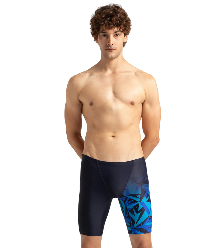 Men's Endurance 10 Hyperboom V Cut Jammer - True Navy & Blue Flame
