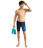 Men's Endurance 10 Hyperboom V Cut Jammer - True Navy & Blue Flame
