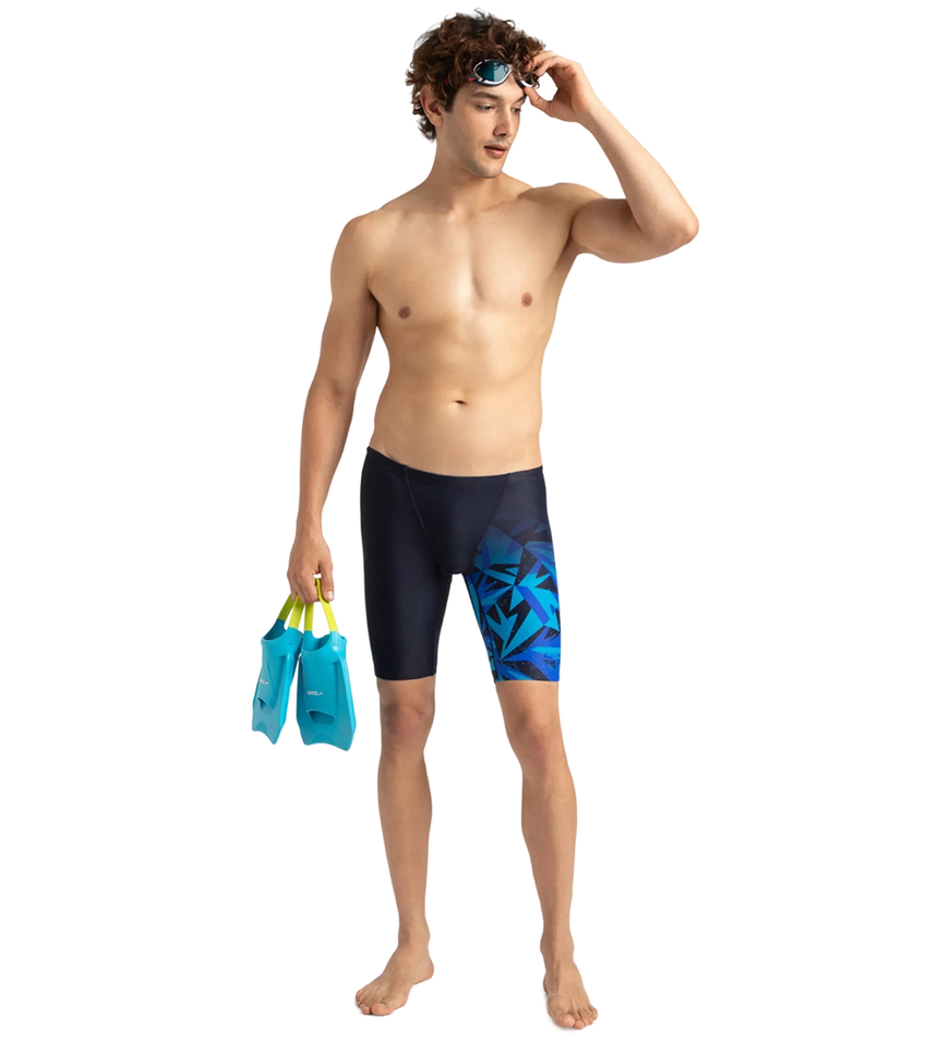 Men's Endurance 10 Hyperboom V Cut Jammer - True Navy & Blue Flame