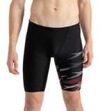 Men's Endurance10 Hyperboom Print V-Cut Jammer - Black, High Risk Red & Monument