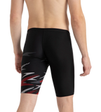 Men's Endurance10 Hyperboom Print V-Cut Jammer - Black, High Risk Red & Monument