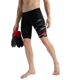 Men's Endurance10 Hyperboom Print V-Cut Jammer - Black, High Risk Red & Monument