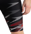 Men's Endurance10 Hyperboom Print V-Cut Jammer - Black, High Risk Red & Monument