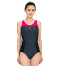 Women's Endurance 10 Racerback One Piece Swimwear - Oxid Grey & Black