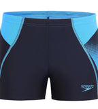 Men's Endurance 10 Logo Panel Aquashort - Navy & Fresh Water