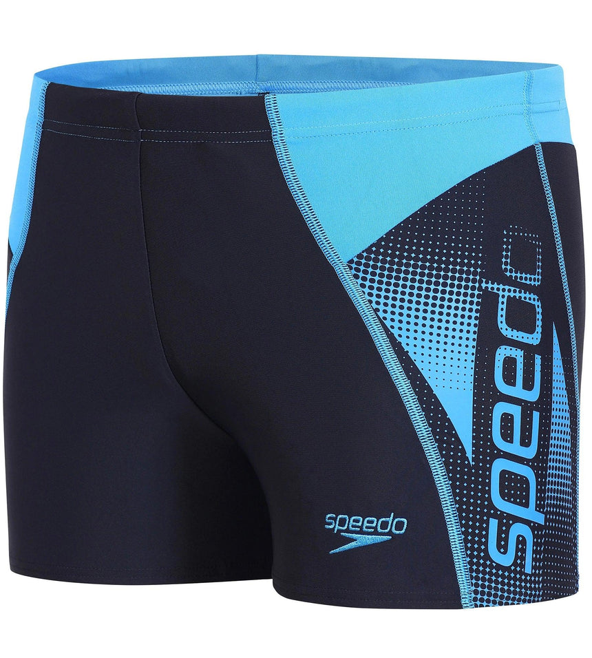 Men's Endurance 10 Logo Panel Aquashort - Navy & Fresh Water