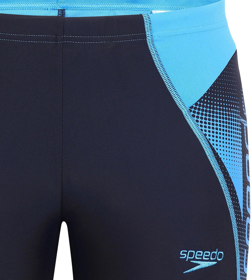Men's Endurance 10 Logo Panel Aquashort - Navy & Fresh Water