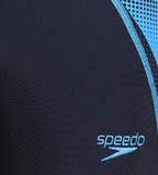 Men's Endurance 10 Logo Panel Aquashort - Navy & Fresh Water