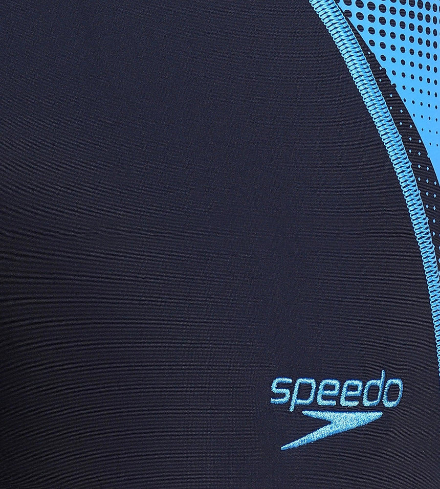 Men's Endurance 10 Logo Panel Aquashort - Navy & Fresh Water
