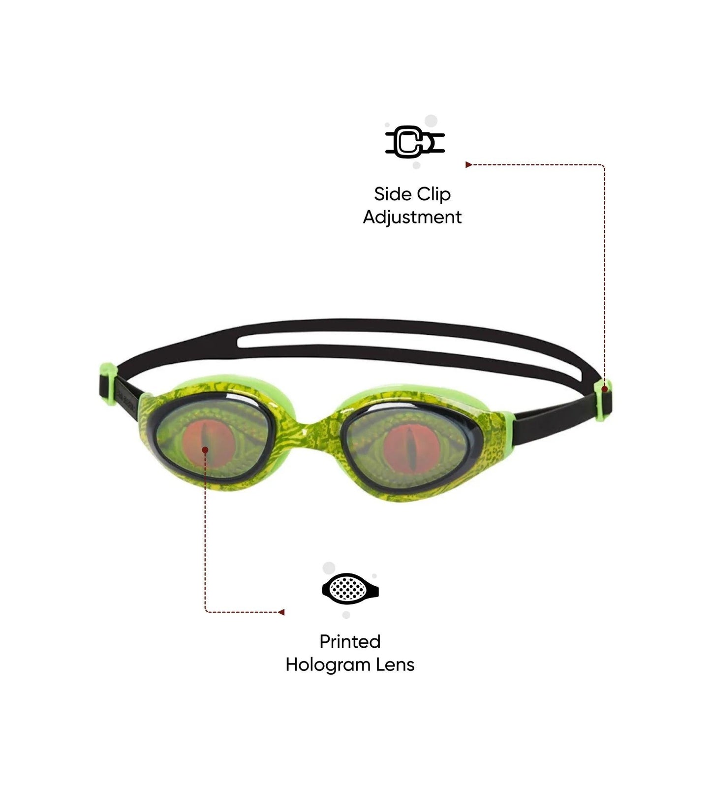 Buy Speedo Holowonder Green Smoke Swim Goggles Online Speedo India