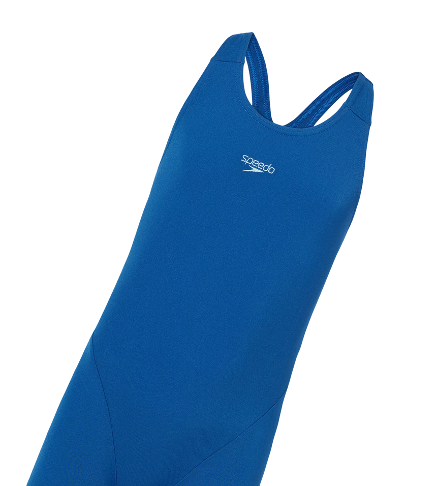 Girl's Endurance+ Essential Splashback Legsuit - Aegean Denim & Acadia Blue