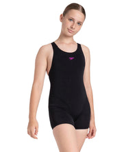 Girl's Endurance+ Essential Splashback Legsuit - Black & Diva
