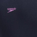 Girl's Endurance+ Essential Legsuit Swimwear - True Navy & Sweet Purple