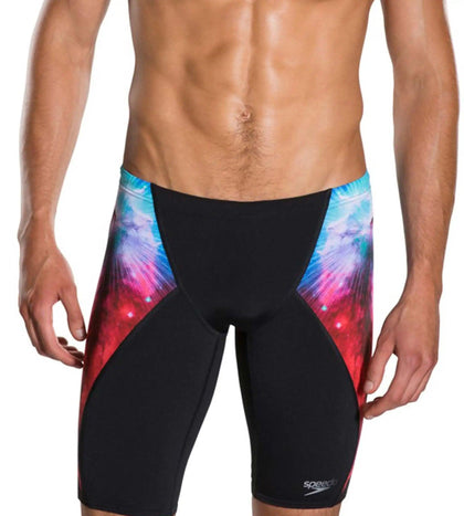 Men's Endurance+ Digital Print Jammer - Black & Red_1