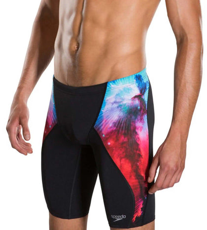 Men's Endurance+ Digital Print Jammer - Black & Red_2