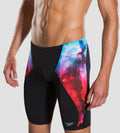 Men's Endurance+ Plus Digital Print Jammer - Black & Red