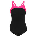 Women's Endurance+ Powerform X-Back One Piece Swimwear - Black & Pink