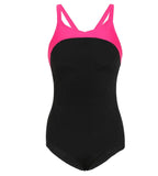 Women's Endurance+ Powerform X-Back One Piece Swimwear - Black & Pink
