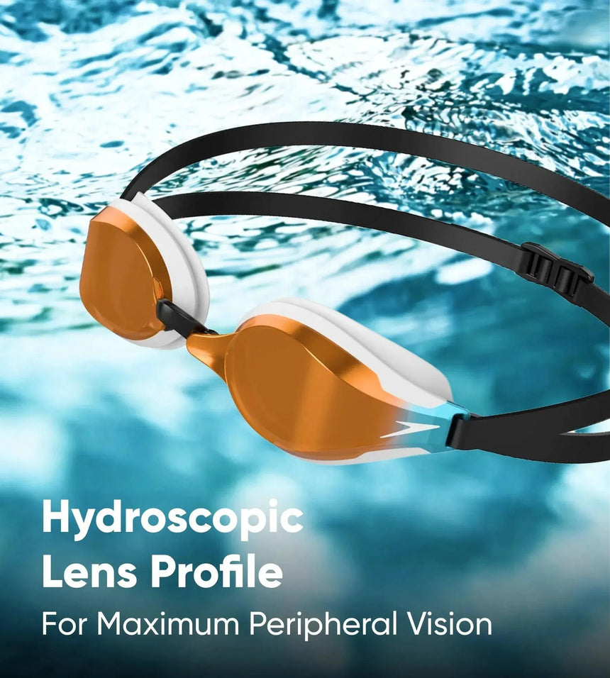 Buy Speedo Fastskin Speedsocket Mirror -White-Mirror Swim Goggles