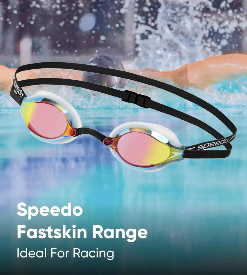 Buy Speedo Fastskin Speedsocket Mirror -White-Mirror Swim Goggles