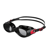 Unisex Adult Futura Classic Smoke-Lens Swim Goggles - Red & Smoke