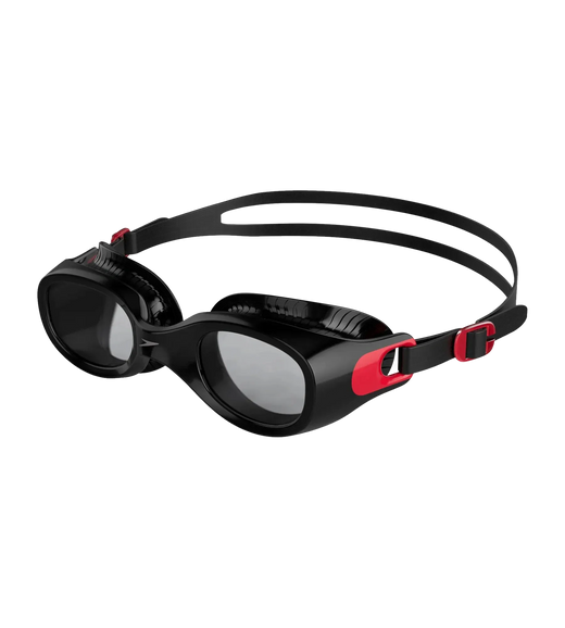 Unisex Adult Futura Classic Smoke-Lens Swim Goggles - Red & Smoke