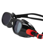 Unisex Adult Futura Classic Smoke-Lens Swim Goggles - Red & Smoke