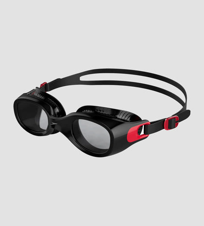 Unisex Adult Futura Classic Smoke-Lens Swim Goggles - Red & Smoke