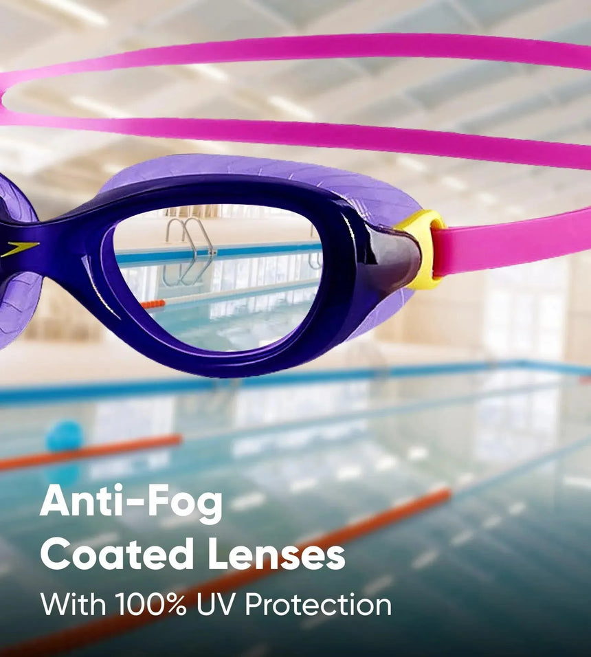 Unisex Kids Futura Classic Tint-Lens Goggles (Age Range -  6-14 Years) - Tint & Neon Blue
