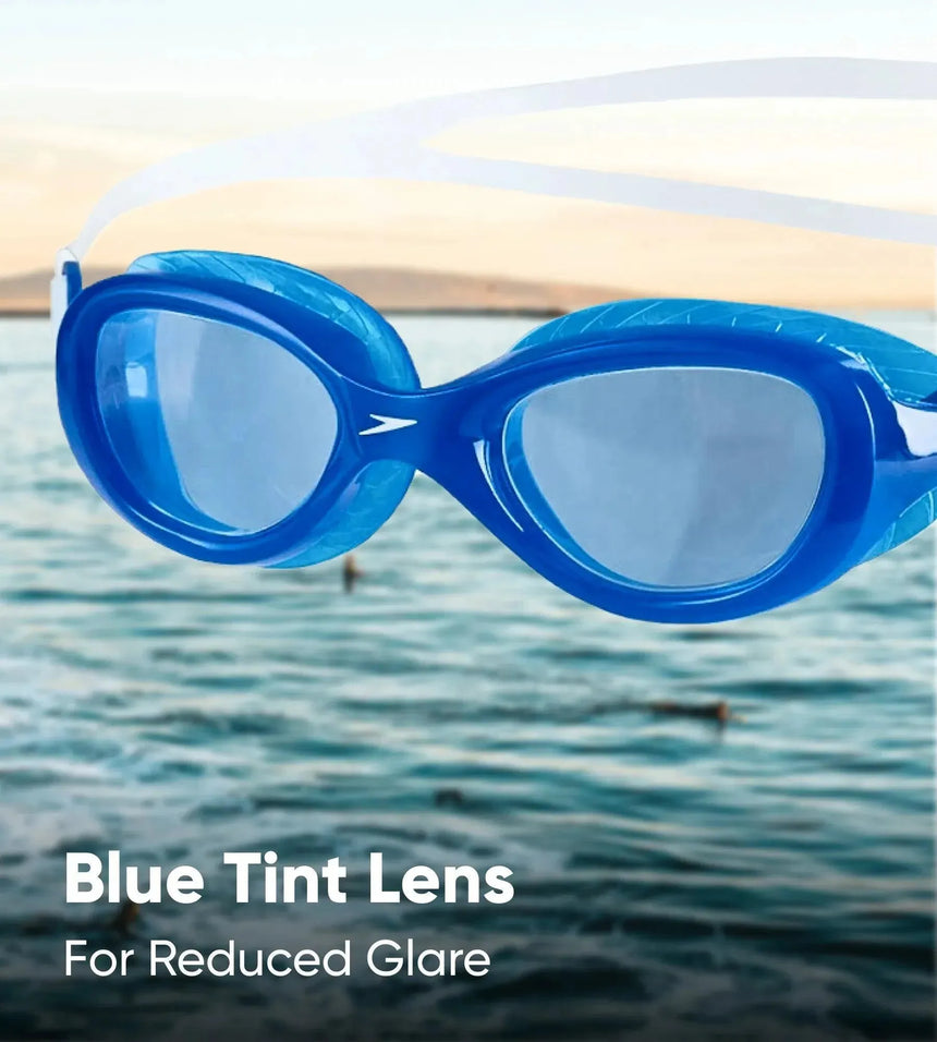 Unisex Kids Futura Classic Tint-Lens Goggles (Age Range -  6-14 Years) - Tint & Neon Blue