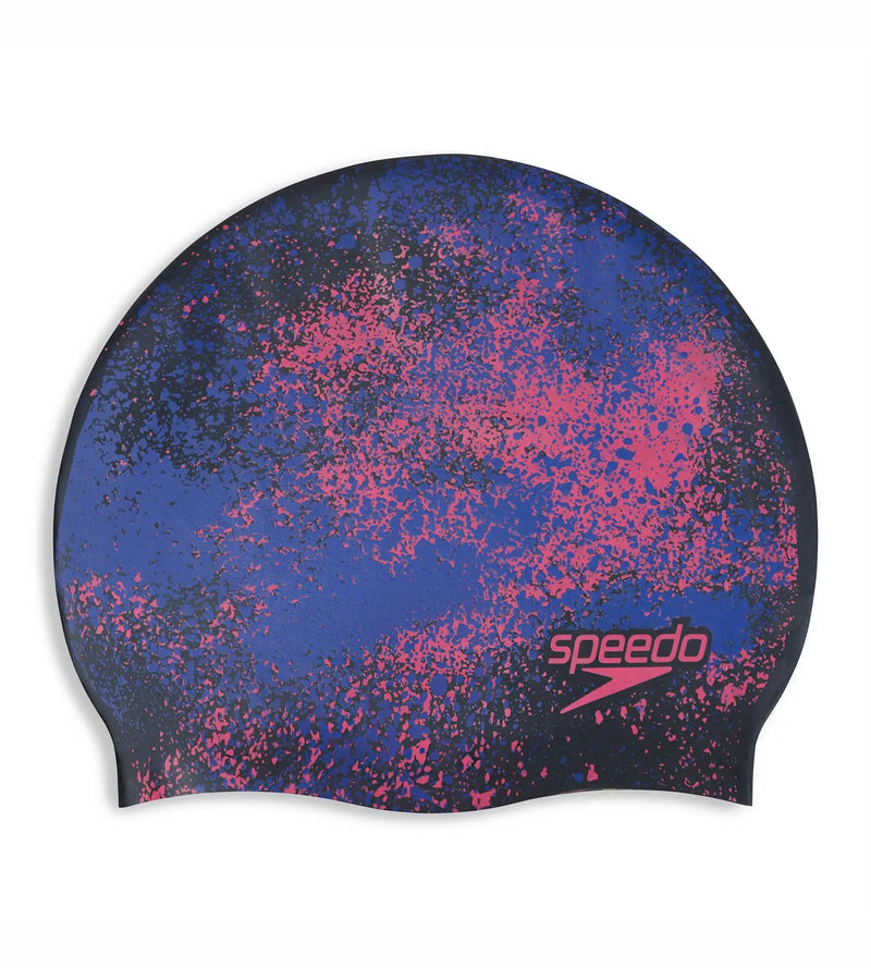 Buy Speedo-Reverse-Moud-Silcon-Cap-Black-Blue Swimcaps Online