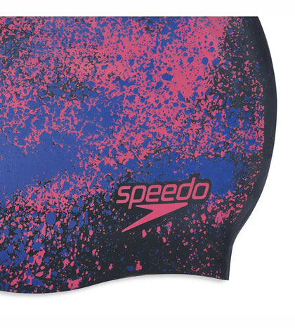 Unisex Junior Reversible Moud Silicon Swim Caps - Black & Blue_5