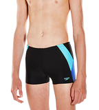 Boy's Endurance 10 Colour Block Aquashort - Black & Amparo Blue