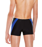 Boy's Endurance 10 Colour Block Aquashort - Black & Amparo Blue
