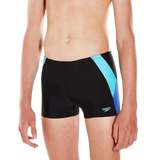 Boy's Endurance 10 Colour Block Aquashort - Black & Amparo Blue