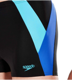 Boy's Endurance 10 Colour Block Aquashort - Black & Amparo Blue